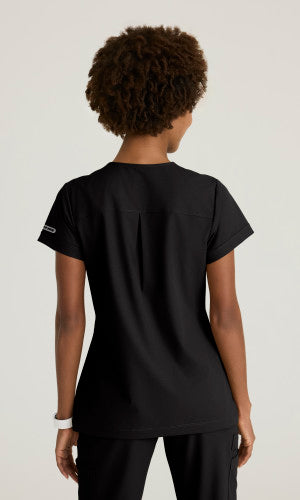 Trek 2-Pocket Rounded Neck Tuck-In Top