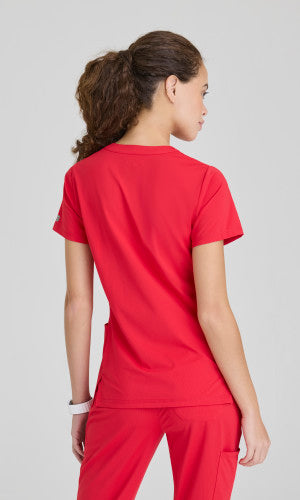 Glide 4 Pocket Banded Collar Top