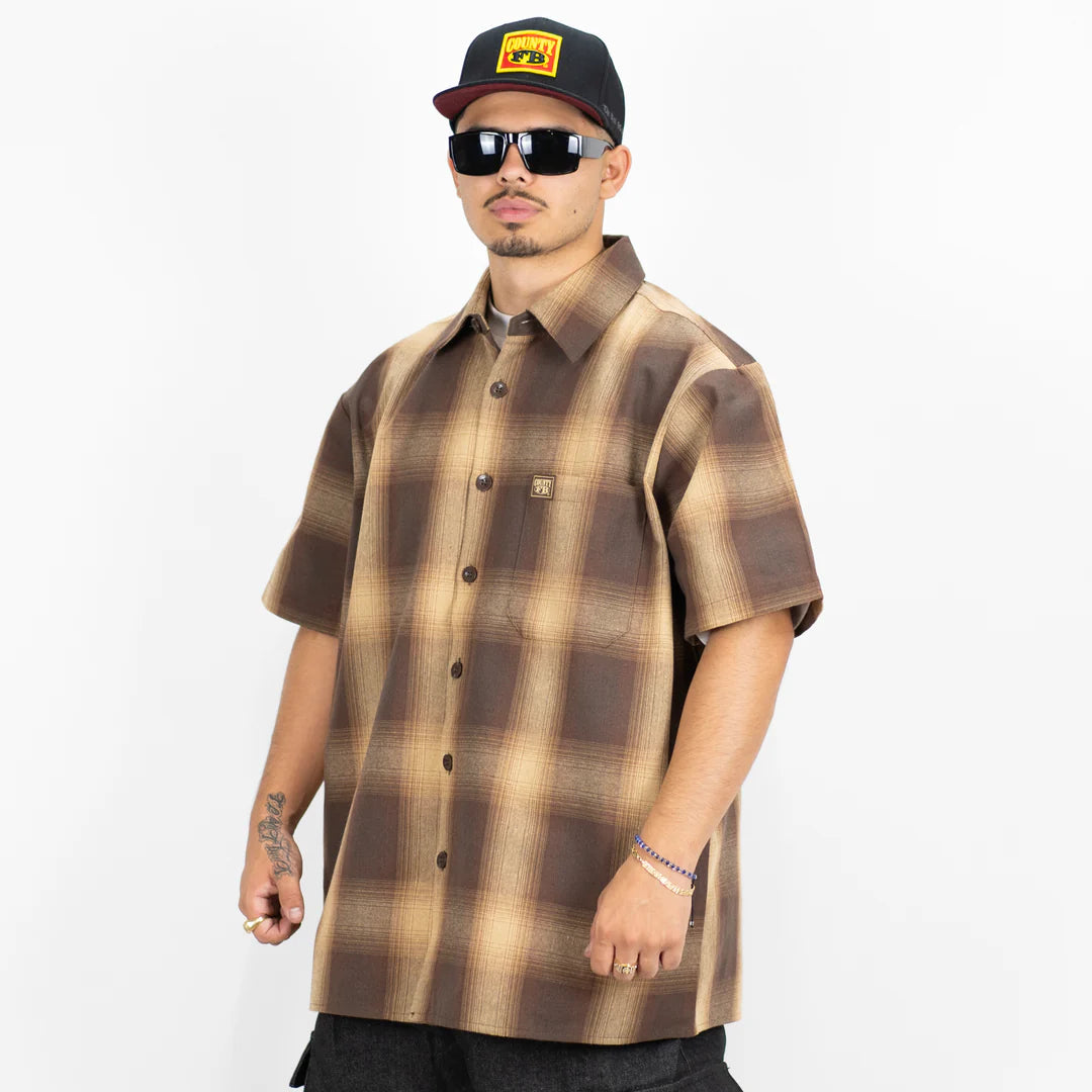 FB County Short Sleeve Checker Flannel Shirt