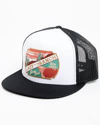 Lazy J white/black Show Time Trucker Cap