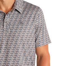 PANHANDLE SS SNAP POLO - DARK GREY