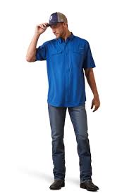 Camiseta Ariat Venttek Outbound True Blue SS
