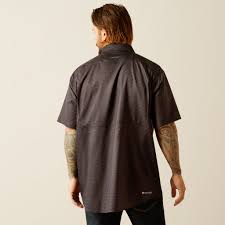 Camisa ARIAT Venttek Clasic Negra de Manga Corta
