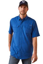 Camiseta Ariat Venttek Outbound True Blue SS