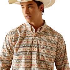 Ariat Timothy Apricot Blush LS SHRT