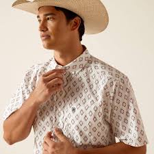 Ariat Terrance White SS SHRT