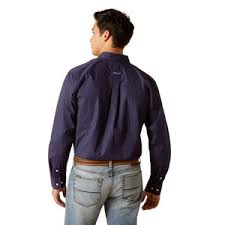 Ariat WF Wells FTD Peacoat LS SHRT