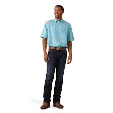 Camiseta Ariat Venttek CLSSC Cenote Aqua SS
