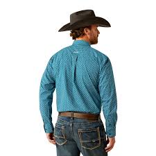 Ariat Petey Dark Teal LS SHRT