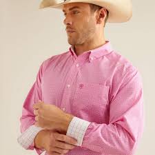 Ariat WF Oden Rose Violet LS SHRT