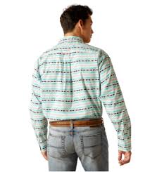ARIAT Jefferson Ice Green LS SHRT