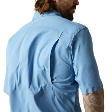 Camiseta ARIAT Venttek Clssc Cendre Azul Manga Corta