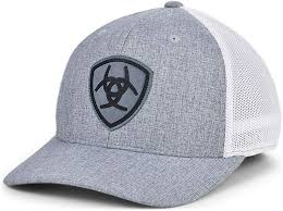 Ariat Cntr Patch Grey Cap