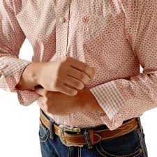 ARIAT WF Izaiah FTD Tabasco Red LS SHRT