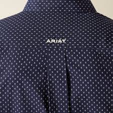Ariat Carmine Navy LS SHRT