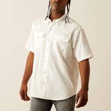 Ariat Western Venttek SNP SS SHRT - Blanco