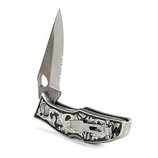 Ariat Folding Knife Hybrid Blade SILVER/GOLD