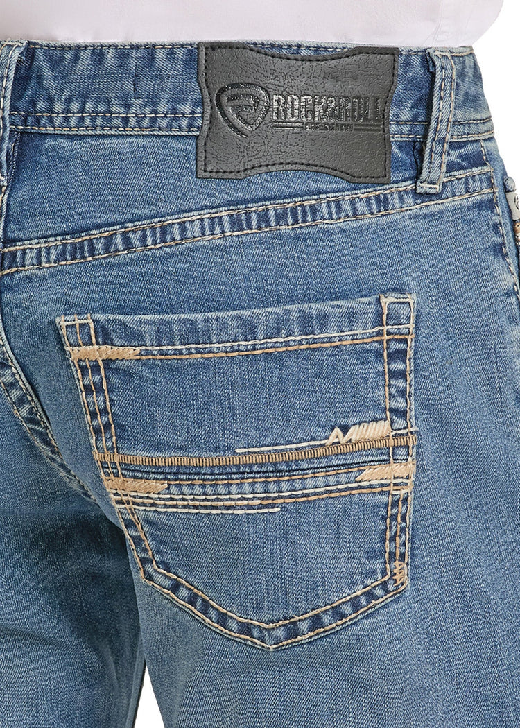Rock&Roll Pistol Straight Boot - Light Wash Regular Fit Jeans