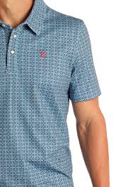 PANHANDLE SS SNAP POLO - AQUA
