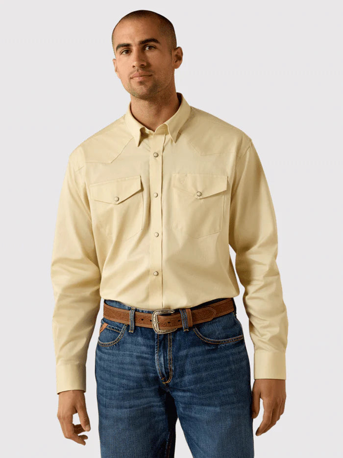 Ariat Mens Lightweight Twill Classic Fit Snap Shirt