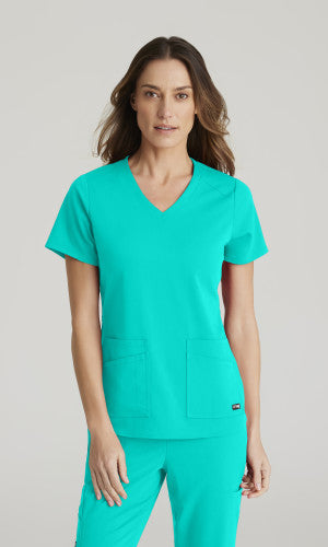 Emma 4-Pocket V-Neck Scrub Top - Seasonal Colors