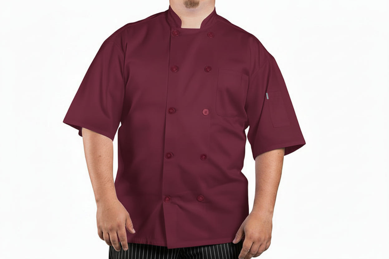 *FINAL SALE* Uncommon Short Sleeve Chef Coat with Mesh Back