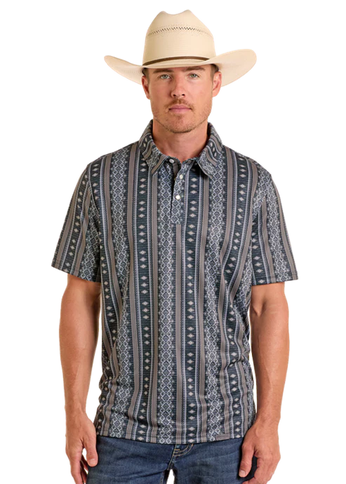 Panhandle SS Snap Polo - Black