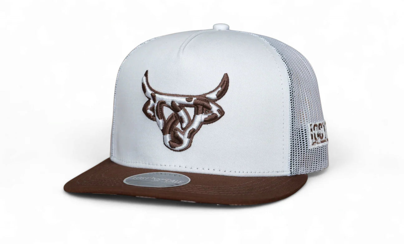 Lost Calf Cowhide White/Brown