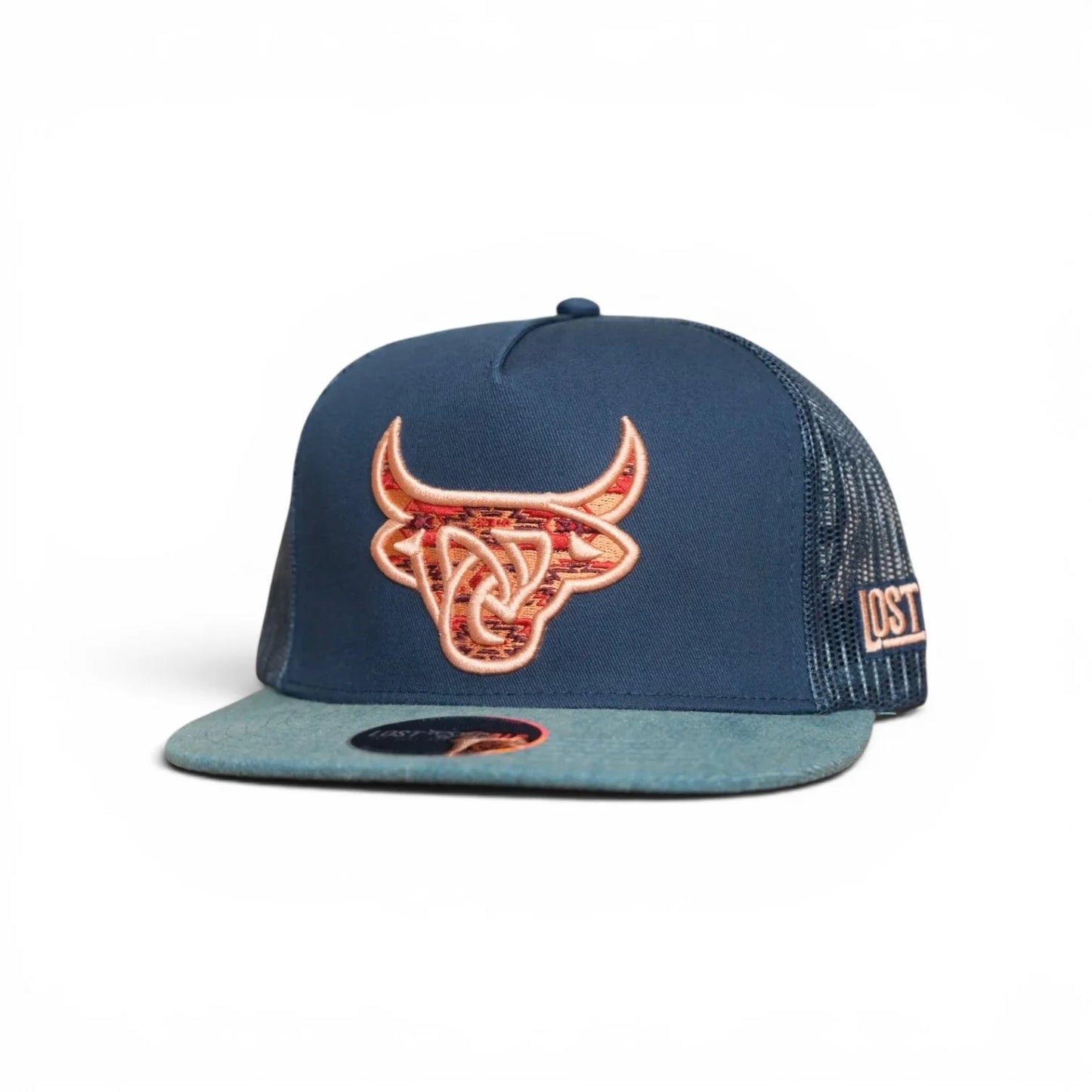 Lost Calf Aztec Horizon Flat Bill Trucker Hat