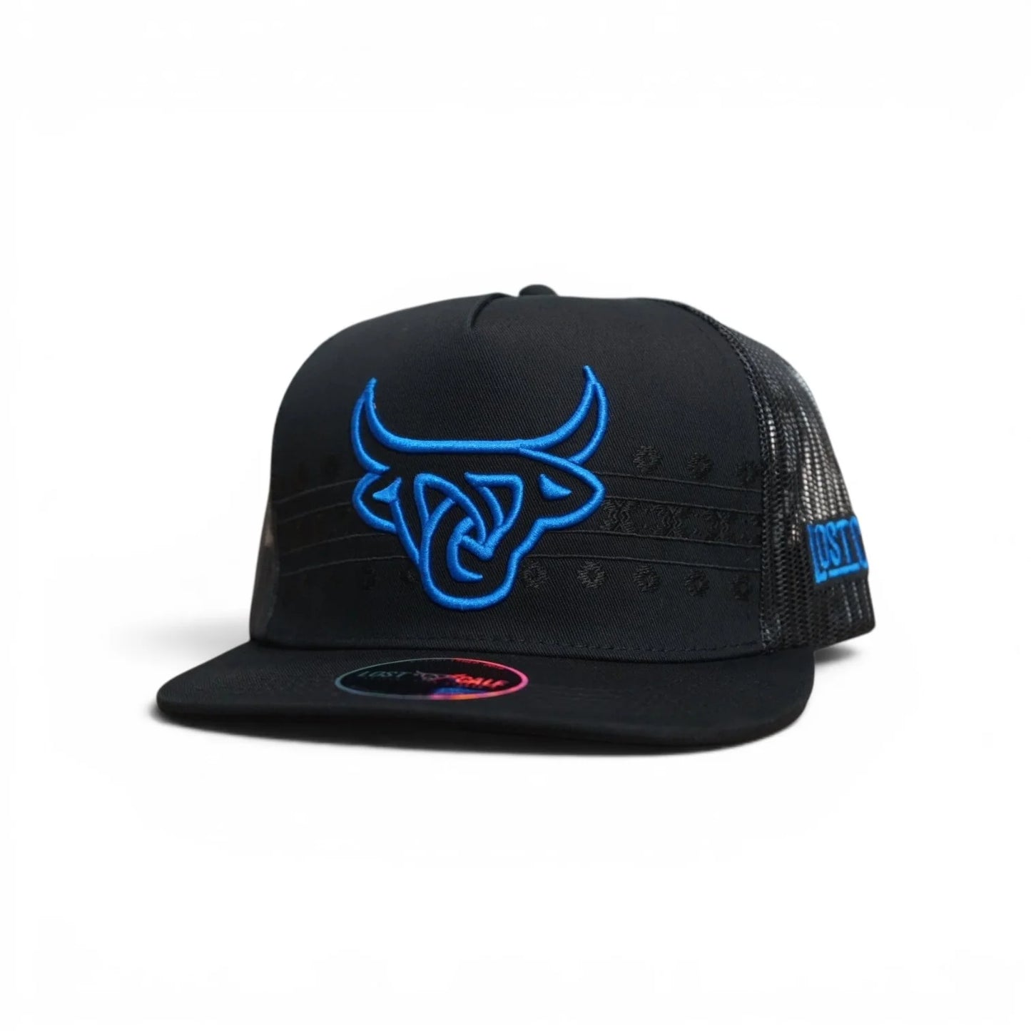 Lost Calf Sapphire Flat Bill Trucker Hat