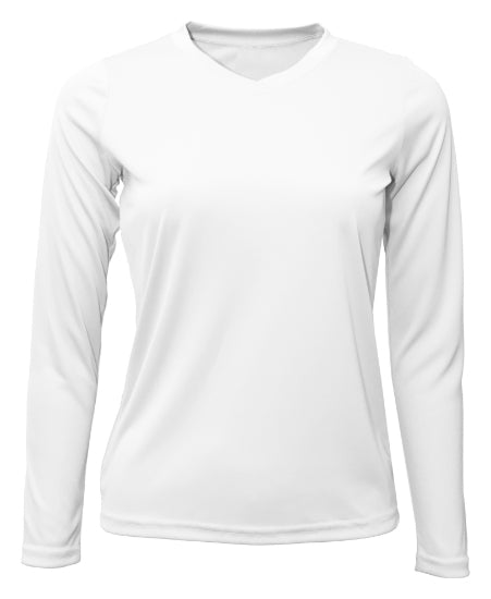 Baw T-Shirt - Women's v Neck Long Sleeve
