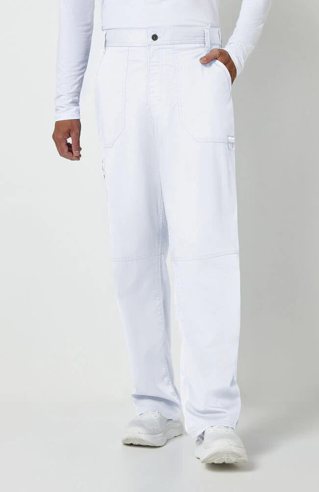 Cherokee Men's Zip Fly Cargo Scrub Pant Tall