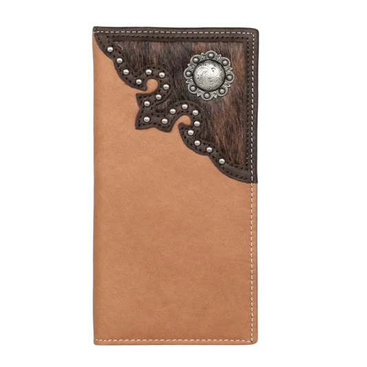 Montana West Hair On Hide Tan Wallet