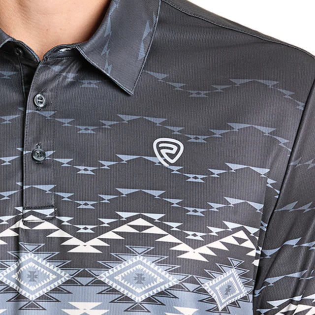 ROCK&ROLL BORDER PRINTED POLO