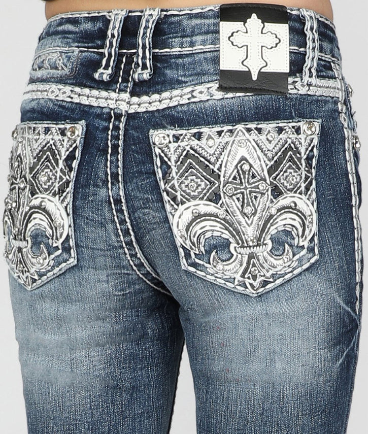 Girls Youth Answer Me Denim Jeans