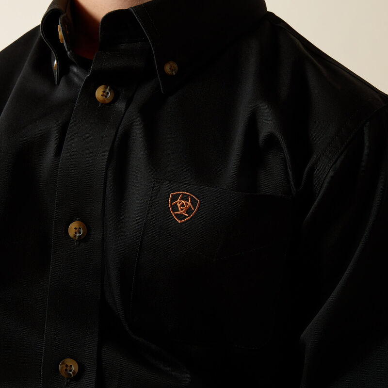 Ariat Boy's Solid Twill Classic Fit Shirt