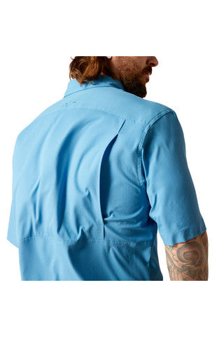 Camiseta ARIAT Venttek Clssc Cendre Azul Manga Corta