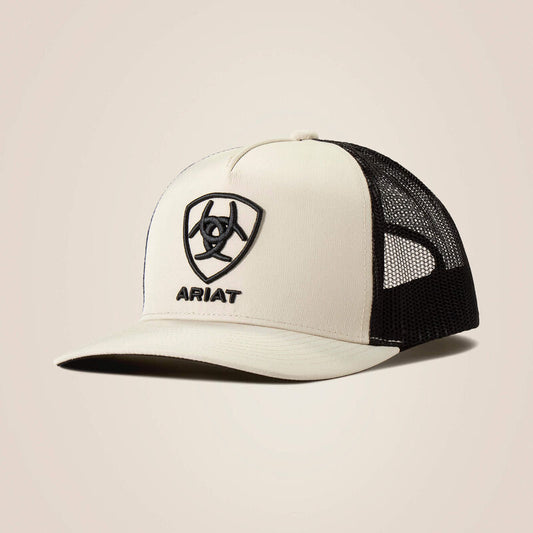 Ariat Embroidered Logo Khaki and Brown