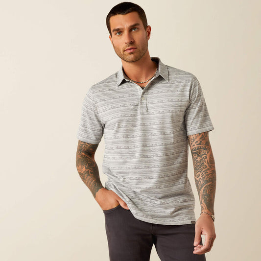 ARIAT Retro Grey SS Polo