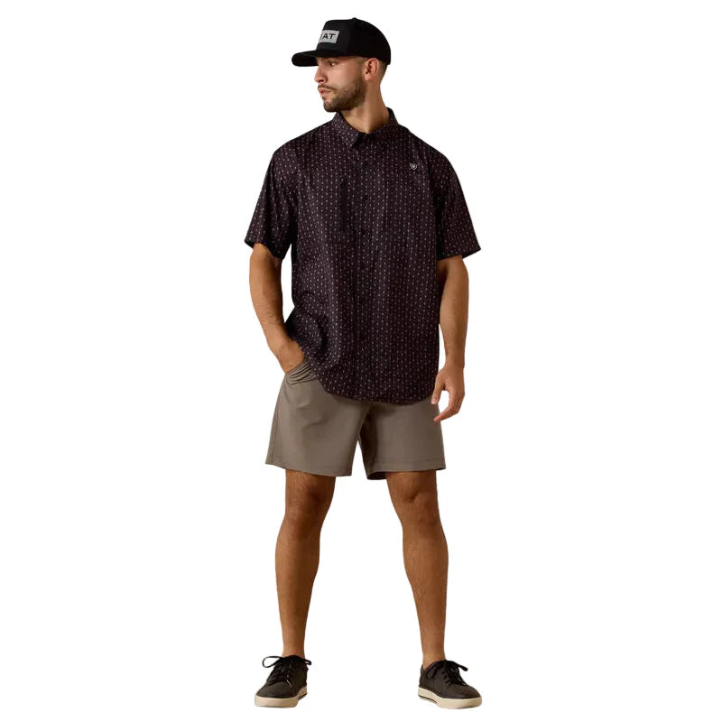 Men's Ariat Black Printed VentTEK Classic Fit Shirt