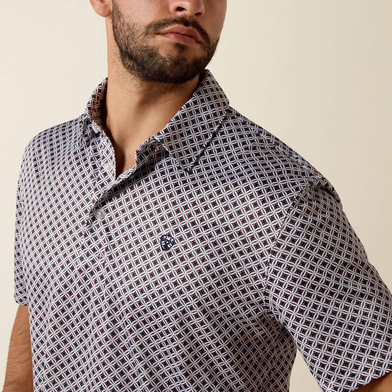 Ariat Men's All Over Print Polo -  Big and Tall