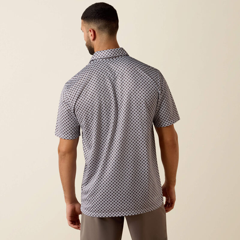Ariat Men's All Over Print Polo -  Big and Tall