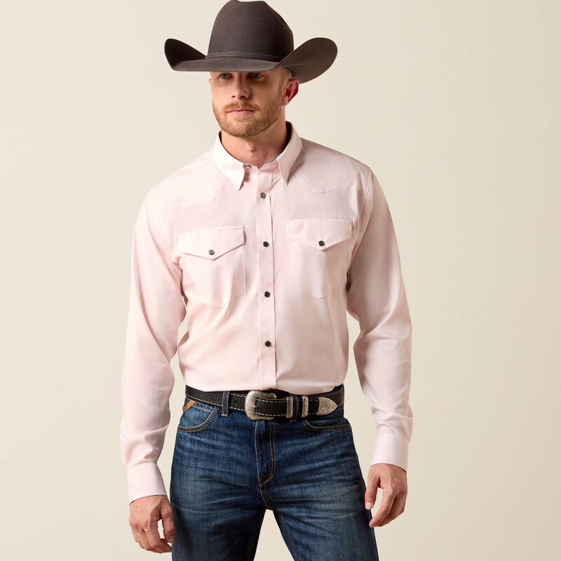 Men's Ariat Wrinkle Free Refined Slub Fitted Shirt