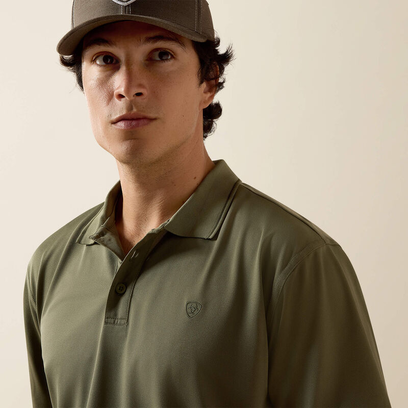 Ariat Men's Logo Fitted Polo
