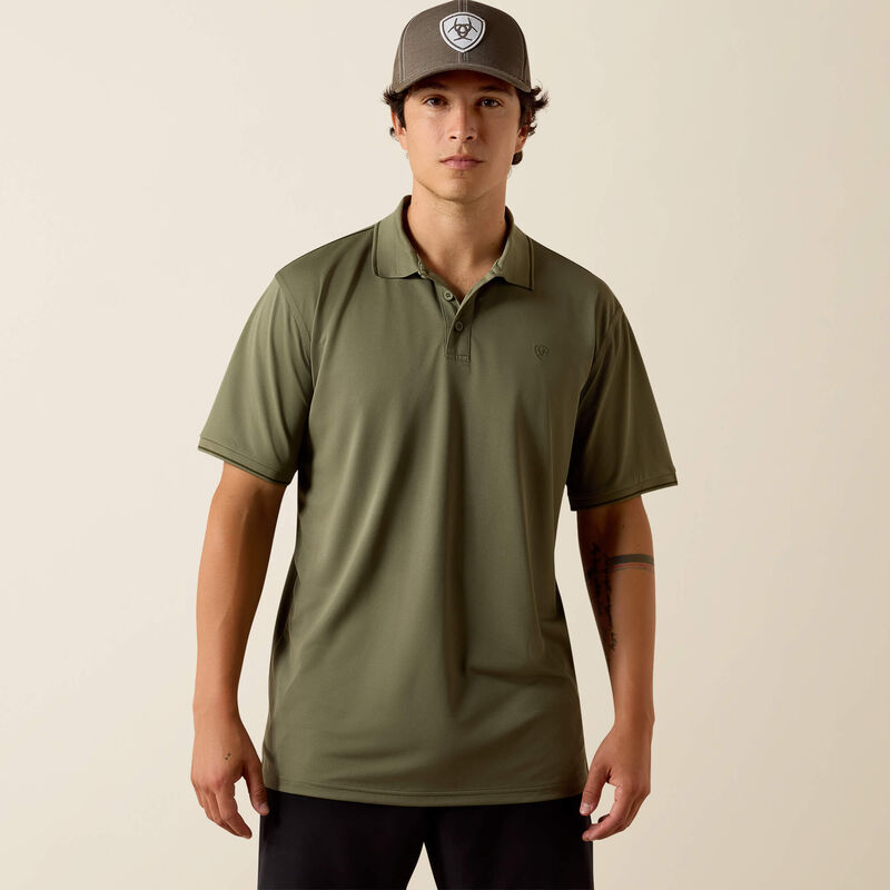Ariat Men's Logo Fitted Polo