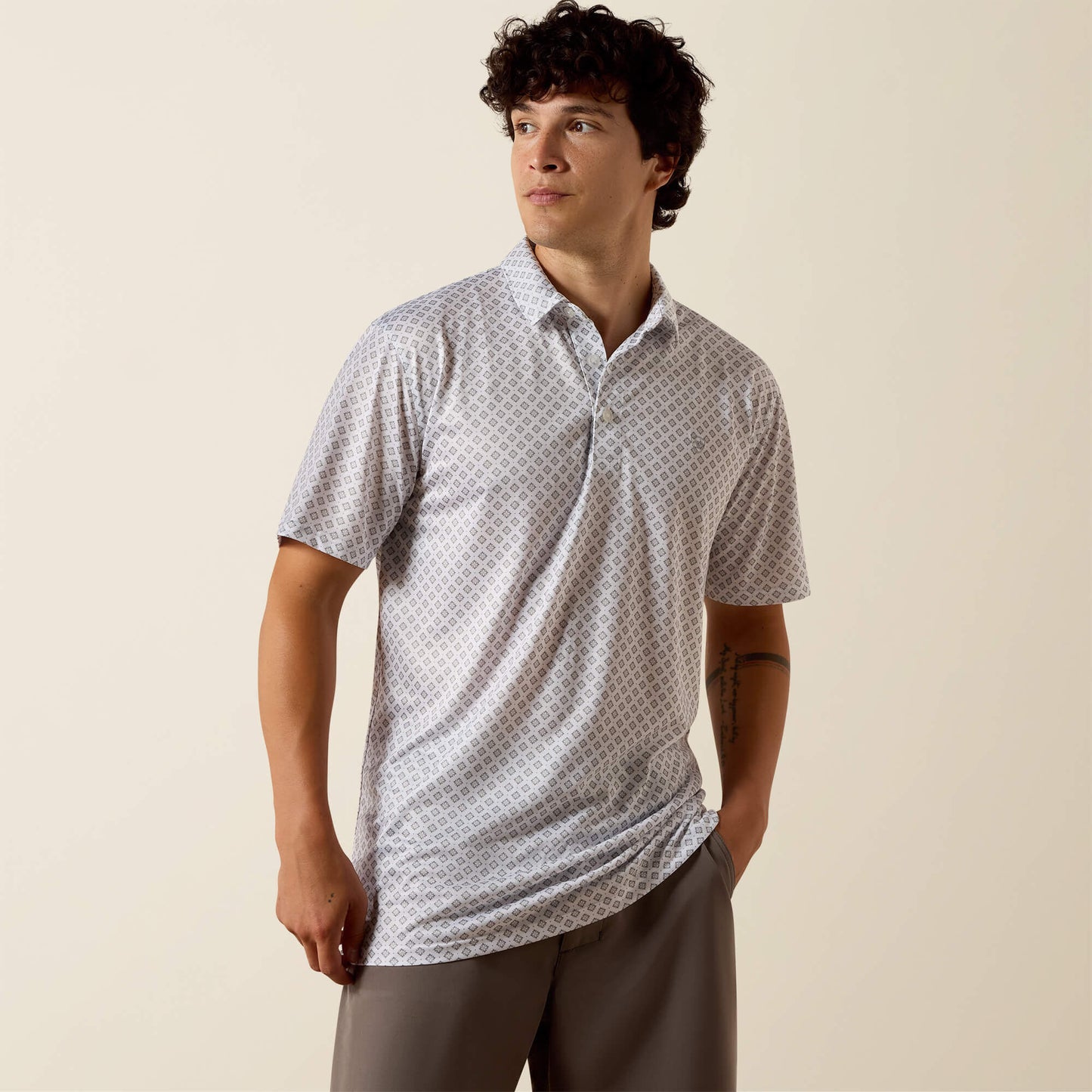 Ariat Men's All Over Print Polo - Big and Tall