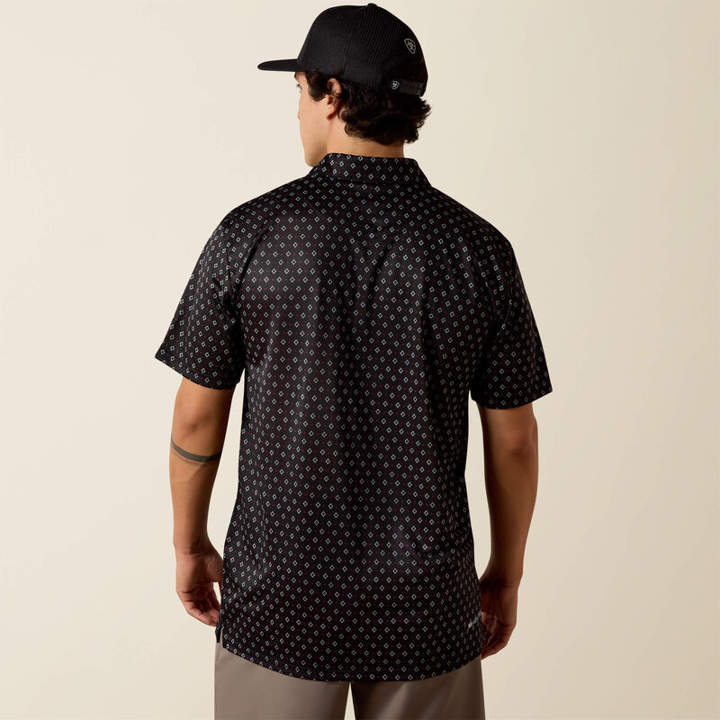 Ariat Men's All Over Print Polo - Big and Tall