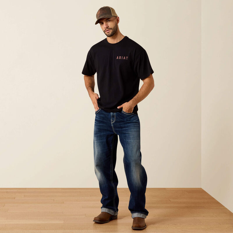 Ariat Bison Legend Flag ToughStock Boxy T-Shirt
