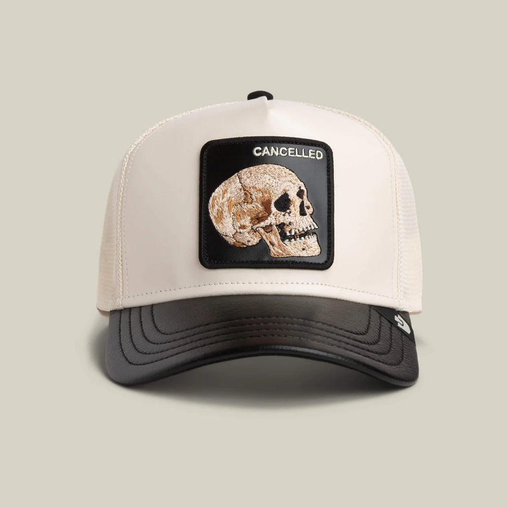 Faux Leather Skull