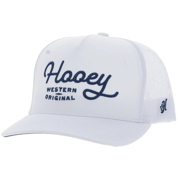 "OG" Hooey Hat White w/Blue Stitching